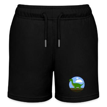 Dino - Kinder Organic Joggingshorts Mini Bolter von Stanley/Stella - Schwarz - Vorne