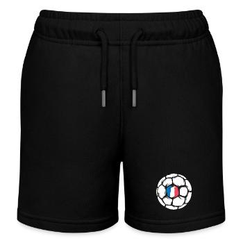 Frankreich Handball EM Team Mannschaft Ball Symbol - Kinder Organic Joggingshorts Mini Bolter von Stanley/Stella - Schwarz - Vorne