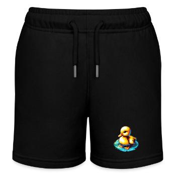 Entenküken Ente Ente - Kinder Organic Joggingshorts Mini Bolter von Stanley/Stella - Schwarz - Vorne