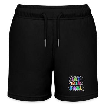 Relax Statement Ist Mir Egal Gleichgültig Haltung - Kinder Organic Joggingshorts Mini Bolter von Stanley/Stella - Schwarz - Vorne