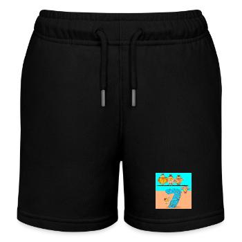 7ème Anniversaire Écolier - Polager Volaille - Short de jogging enfant bio Stanley/Stella - noir - Devant