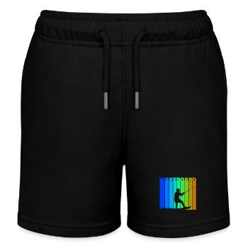 Wakeboard Spruch Kitesurfer Surfen Wassersport - Kinder Organic Joggingshorts Mini Bolter von Stanley/Stella - Schwarz - Vorne