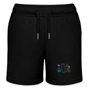 Wasserski Wassersport Surfboard Wakeboard Surfen - Kinder Organic Joggingshorts Mini Bolter von Stanley/Stella - Schwarz - Vorne