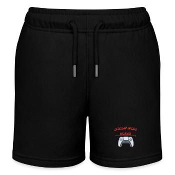 was Born for - Kinder Organic Joggingshorts Mini Bolter von Stanley/Stella - Schwarz - Vorne