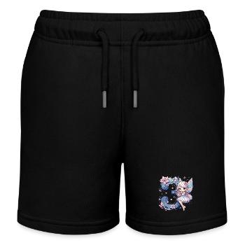 3 Jahre Fee Elfe Geburtstag Geschenk - Kinder Organic Joggingshorts Mini Bolter von Stanley/Stella - Schwarz - Vorne