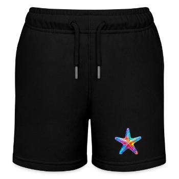 Étoile de mer - Short de jogging enfant bio Stanley/Stella - noir - Devant