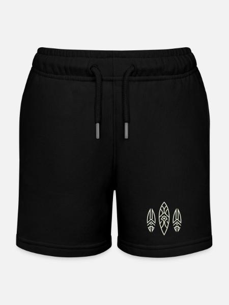 Design Tribal Inspiré Éthnique Épuré - Short de jogging enfant bio Stanley/Stella - noir