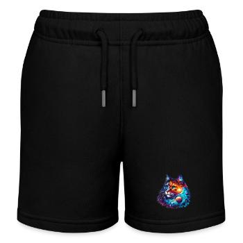 Chat - Short de jogging enfant bio Stanley/Stella - noir - Devant