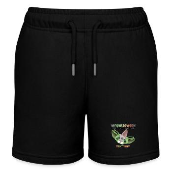 Masque extraterrestre chat sphinx - Short de jogging enfant bio Stanley/Stella - noir - Devant