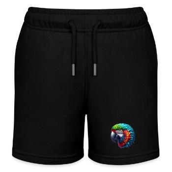 Papagei - Kinder Organic Joggingshorts Mini Bolter von Stanley/Stella - Schwarz - Vorne