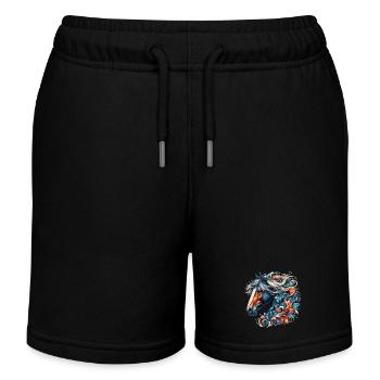 Cheval - Short de jogging enfant bio Stanley/Stella - noir - Devant