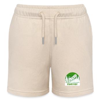 Forestier, Forêt, Arbre, Tronçonneuse, Menuiserie, Bûcheron - Short de jogging enfant bio Stanley/Stella - écru doux - Devant