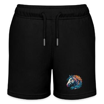 Cheval - Short de jogging enfant bio Stanley/Stella - noir - Devant