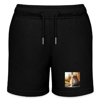 Maine Coon - Der König der Katzen - Kinder Organic Joggingshorts Mini Bolter von Stanley/Stella - Schwarz - Vorne