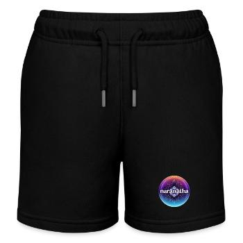 Christ Is Coming Soon - Kids Organic Sweat Shorts by Stanley/Stella - black - Front