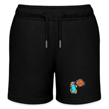 Sprayer Kunst Strassenkunst Wildstyle Graffiti - Kinder Organic Joggingshorts Mini Bolter von Stanley/Stella - Schwarz - Vorne