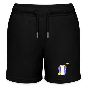 Star-Tasche! - Kinder Organic Joggingshorts Mini Bolter von Stanley/Stella - Schwarz - Vorne