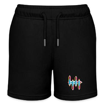 Crayons de couleur - Short de jogging enfant bio Stanley/Stella - noir - Devant
