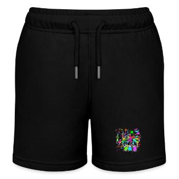 Spraydose Strassenkunst Wildstyle Graffite Sprayer - Kinder Organic Joggingshorts Mini Bolter von Stanley/Stella - Schwarz - Vorne