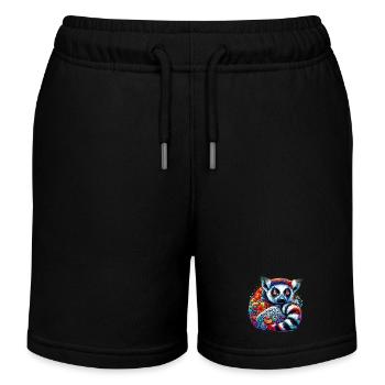 Lemur - Kids Organic Sweat Shorts by Stanley/Stella - black - Front