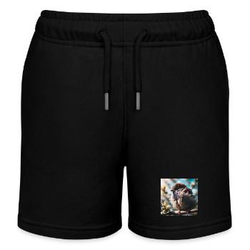 Moineau - Short de jogging enfant bio Stanley/Stella - noir - Devant