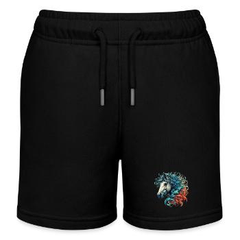 Cheval - Short de jogging enfant bio Stanley/Stella - noir - Devant