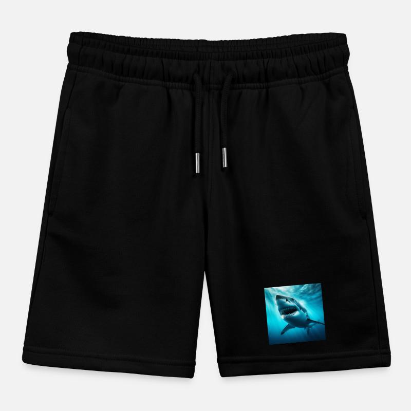 Great White Shark Kids Organic Sweat Shorts by Stanley/Stella