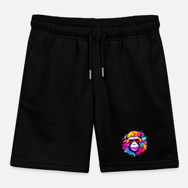 Fancy Macaque #1 Kids Organic Sweat Shorts by Stanley/Stella