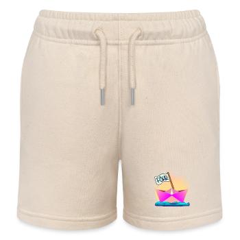 BOOTFAHREN FÖHR INSEL - Kinder Organic Joggingshorts Mini Bolter von Stanley/Stella - Natur - Vorne