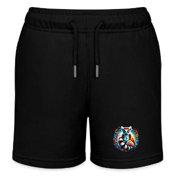 Lémurien - Short de jogging enfant bio Stanley/Stella - noir - Devant