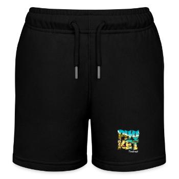Phuket Thailand Strand Urlaub Design - Kinder Organic Joggingshorts Mini Bolter von Stanley/Stella - Schwarz - Vorne