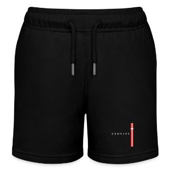 Flag of Denmark, Danish pride - Kids Organic Sweat Shorts by Stanley/Stella - black - Front