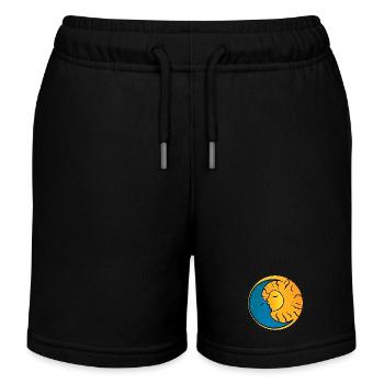 Sonne und Mond - Kinder Organic Joggingshorts Mini Bolter von Stanley/Stella - Schwarz - Vorne