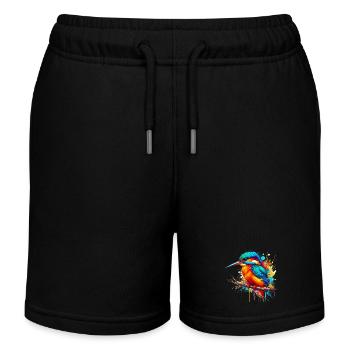 Kingfisher - Kids Organic Sweat Shorts by Stanley/Stella - black - Front