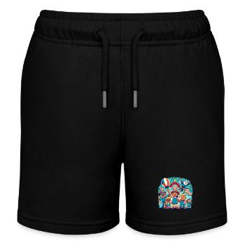 Conception personnalisée de la célébration du 4 juillet - Short de jogging enfant bio Stanley/Stella - noir - Devant