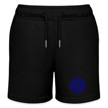 Fleur de vie | Couleur changeante - Short de jogging enfant bio Stanley/Stella - noir - Devant
