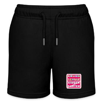 ABSCHLUSS KINDERGARTEN - HALLO GRUNDSCHULE - Kinder Organic Joggingshorts Mini Bolter von Stanley/Stella - Schwarz - Vorne