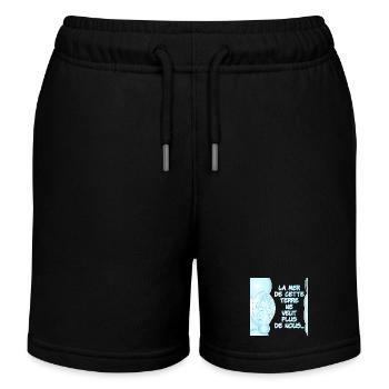 la mer de cette terre ne veut plus de nous 2.0 - Short de jogging enfant bio Stanley/Stella - noir - Devant