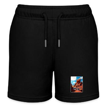 Red Rocks Park Und Amphitheater Colorado Reisen - Kinder Organic Joggingshorts Mini Bolter von Stanley/Stella - Schwarz - Vorne