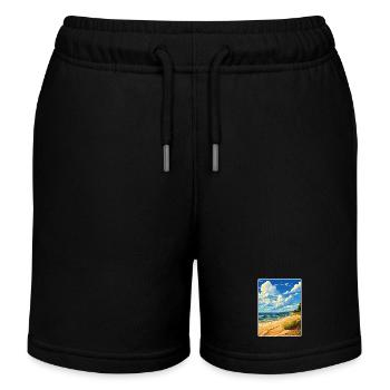 Indiana Dunes Nationalpark Reiseplakat Souvenir - Kinder Organic Joggingshorts Mini Bolter von Stanley/Stella - Schwarz - Vorne
