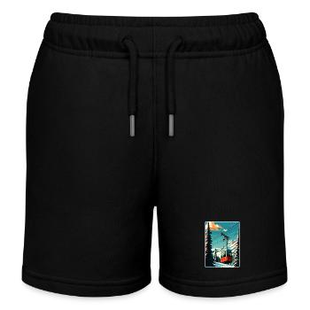 Sun Valley Ski Ski Voyage Affiche Souvenir WPA - Short de jogging enfant bio Stanley/Stella - noir - Devant