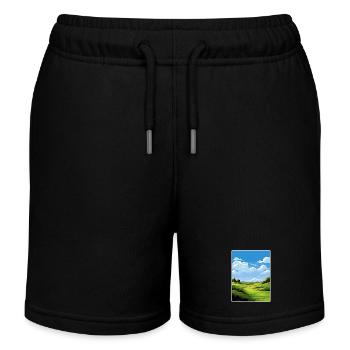 Bethpage Black Golfplatz Reiseposter Souvenir - Kinder Organic Joggingshorts Mini Bolter von Stanley/Stella - Schwarz - Vorne