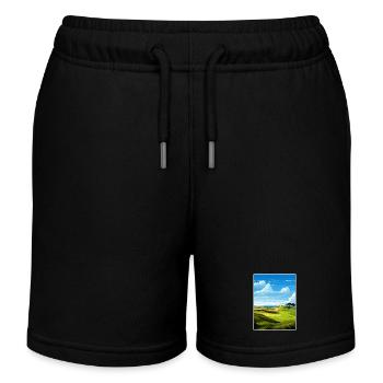 Bandon Dunes Golf Resort Reiseposter Souvenir - Kinder Organic Joggingshorts Mini Bolter von Stanley/Stella - Schwarz - Vorne