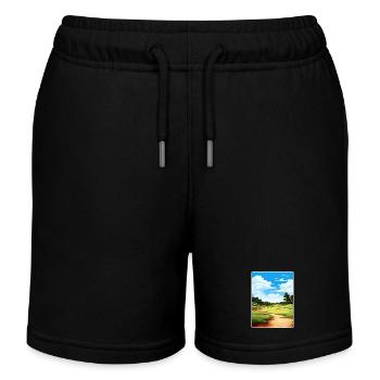 Quali Hollow Golf Club Travel Poster Souvenir WPA - Kids Organic Sweat Shorts by Stanley/Stella - black - Front