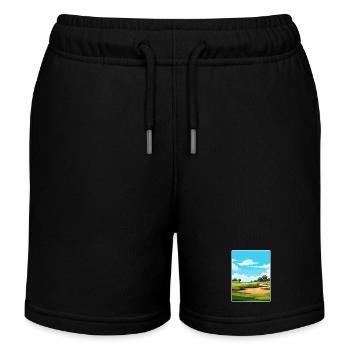 Tpc Sawgrass Golfplatz Reiseposter Souvenir - Kinder Organic Joggingshorts Mini Bolter von Stanley/Stella - Schwarz - Vorne