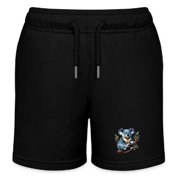 Koala - Short de jogging enfant bio Stanley/Stella - noir - Devant