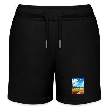 Great Basin National Park Travel Poster Souvenir - Kids Organic Sweat Shorts by Stanley/Stella - black - Front