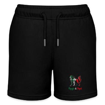 Der stolz von Neapel Italien Flagge - Kinder Organic Joggingshorts Mini Bolter von Stanley/Stella - Schwarz - Vorne