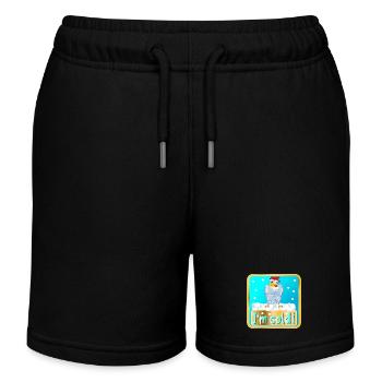 MIR IST KALT - WINTER HUHN GEFLÜGEL - Kinder Organic Joggingshorts Mini Bolter von Stanley/Stella - Schwarz - Vorne