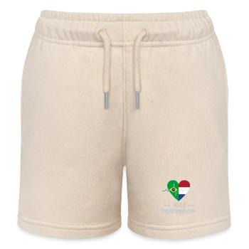 Brasilien und Niederlande 100% Freundschaft - Kinder Organic Joggingshorts Mini Bolter von Stanley/Stella - Natur - Vorne